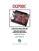 OLIMEX A10S-OLinuXino-MICRO User Manual preview