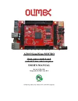 OLIMEX A20-OLinuXino-MICRO User Manual preview