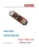 Предварительный просмотр 1 страницы OLIMEX ES32-POE User Manual