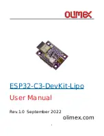 Предварительный просмотр 1 страницы OLIMEX ESP32-C3-DevKit-Lipo User Manual