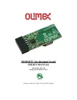 OLIMEX MOD-RTC User Manual preview