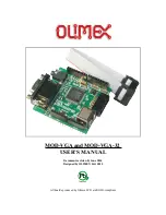 Preview for 1 page of OLIMEX MOD-VGA User Manual