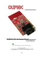 Preview for 1 page of OLIMEX MSP430-CCRF User Manual