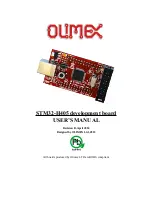 Предварительный просмотр 1 страницы OLIMEX STM32-H405 User Manual