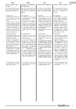 Предварительный просмотр 21 страницы Olimpia splendid AQUARIA 28 Installation, Use And Maintenance Instructions