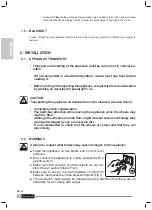 Preview for 50 page of Olimpia splendid AQUARIA SILENT 15 P Instructions For Installation, Use And Maintenance Manual