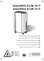 Preview for 1 page of Olimpia splendid AQUARIA SLIM 14 P Instructions For Installation, Use And Maintenance Manual