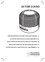 Olimpia splendid Astomi Sound Instructions For Installation, Use And Maintenance Manual preview