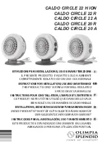 Preview for 1 page of Olimpia splendid CALDO CIRCLE 20 A Instructions For Installation, Use And Maintenance Manual