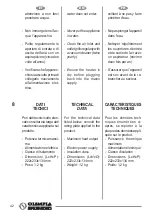 Preview for 42 page of Olimpia splendid CALDO EASY B Instructions For Installation, Use And Maintenance Manual