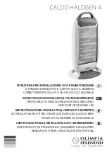 Olimpia splendid CALDO HALOGEN 4 Instructions For Installation, Use And Maintenance Manual preview