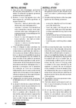 Preview for 16 page of Olimpia splendid CALDO HALOGEN 4 Instructions For Installation, Use And Maintenance Manual