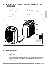 Предварительный просмотр 29 страницы Olimpia splendid Caldo Pop Instructions For Installation, Use And Maintenance Manual