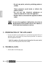 Предварительный просмотр 32 страницы Olimpia splendid Caldo Pop Instructions For Installation, Use And Maintenance Manual