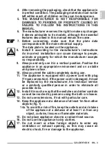 Preview for 19 page of Olimpia splendid Caldo Rock M Instructions For Use And Maintenance Manual