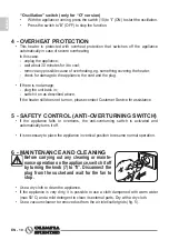 Preview for 26 page of Olimpia splendid Caldo Rock M Instructions For Use And Maintenance Manual