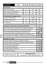 Preview for 124 page of Olimpia splendid Caldo Rock M Instructions For Use And Maintenance Manual