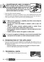 Preview for 36 page of Olimpia splendid CALDO UP T WIFI Instructions For Use And Maintenance Manual