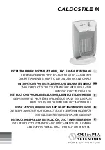 Preview for 1 page of Olimpia splendid Caldostile M Instructions For Installation, Use And Maintenance Manual