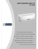 Предварительный просмотр 1 страницы Olimpia splendid Diffusione Multi 21 HP Instructions For Installation, Use And Maintenance Manual