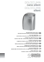 Olimpia splendid DOLCECLIMA nano silent Instructions For Installation, Use And Maintenance Manual предпросмотр