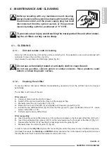 Preview for 35 page of Olimpia splendid Maestro Pro Inverter 12 HP Instructions For Installation, Use And Maintenance Manual