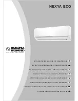 Olimpia splendid Nexya ECO Instructions For Installation, Use And Maintenance Manual предпросмотр