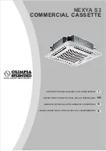 Preview for 1 page of Olimpia splendid NEXYA S3 Instructions For Installation, Use And Maintenance Manual