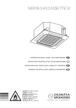 Preview for 1 page of Olimpia splendid NEXYA S4 E CASSETTE 12 Instructions For Installation, Use And Maintenance Manual