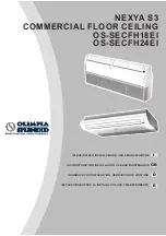 Olimpia splendid OS-SECFH18EI Instructions For Installation, Use And Maintenance Manual предпросмотр