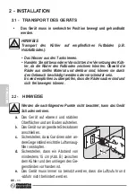 Предварительный просмотр 88 страницы Olimpia splendid PELER 6C Instructions For Installation, Use And Maintenance Manual