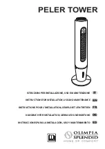 Предварительный просмотр 1 страницы Olimpia splendid PELER TOWER Instructions For Installation, Use And Maintenance Manual