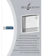 Olimpia splendid Secco Asciutto EL Instructions For Installation, Use And Maintenance Manual предпросмотр