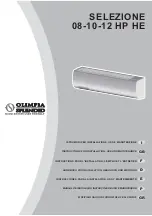 Preview for 1 page of Olimpia splendid SELEZIONE 08 HP HE Instructions For Installation, Use And Maintenance Manual