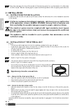 Preview for 72 page of Olimpia splendid Sherpa AQUADUE S3 E Instructions For Installation, Use And Maintenance Manual