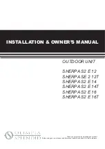 Preview for 21 page of Olimpia splendid SHERPA S2 E 12 Installation & Owner'S Manual