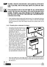 Preview for 64 page of Olimpia splendid Unico Air R410A Instructions For Use And Maintanence