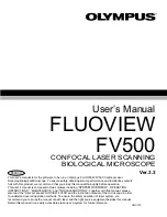 Preview for 1 page of Olimpus FLUOVIEW FV500 User Manual