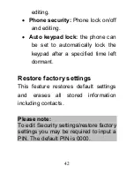 Preview for 42 page of Olitech EASY MATE+ OLT2914 User Manual