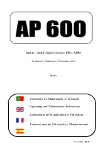 Preview for 1 page of OLITREM AP 600 Operating And Maintenance Instructions Manual