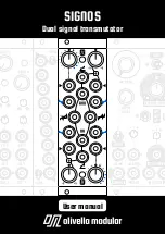 Olivella Modular Signos User Manual preview