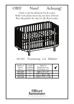 Preview for 1 page of Oliver Furniture 041423 Manual