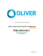 Oliver 1308-N User'S Operating And Instruction Manual preview