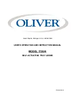 Предварительный просмотр 1 страницы Oliver 1708-N User'S Operating And Instruction Manual