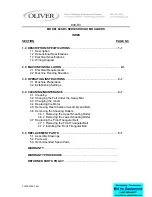 Предварительный просмотр 3 страницы Oliver 600-R3 Series User'S Operating And Instruction Manual