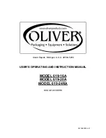 Предварительный просмотр 1 страницы Oliver 619-16A User'S Operating And Instruction Manual