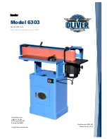 Preview for 1 page of Oliver 6303 Owner'S Manual
