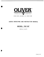 Oliver 797-16" Operating Manual предпросмотр