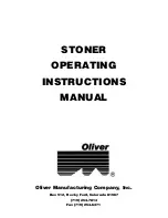 Preview for 1 page of Oliver Stoner Operating Instructions Manual