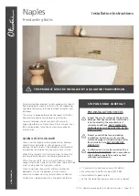 Preview for 1 page of Oliveri Naples Installation Instructions